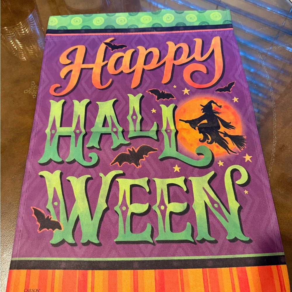 Happy Halloween Decorative Garden Flag